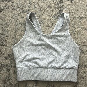 Cleo Harper xsmall white and gray sports bra